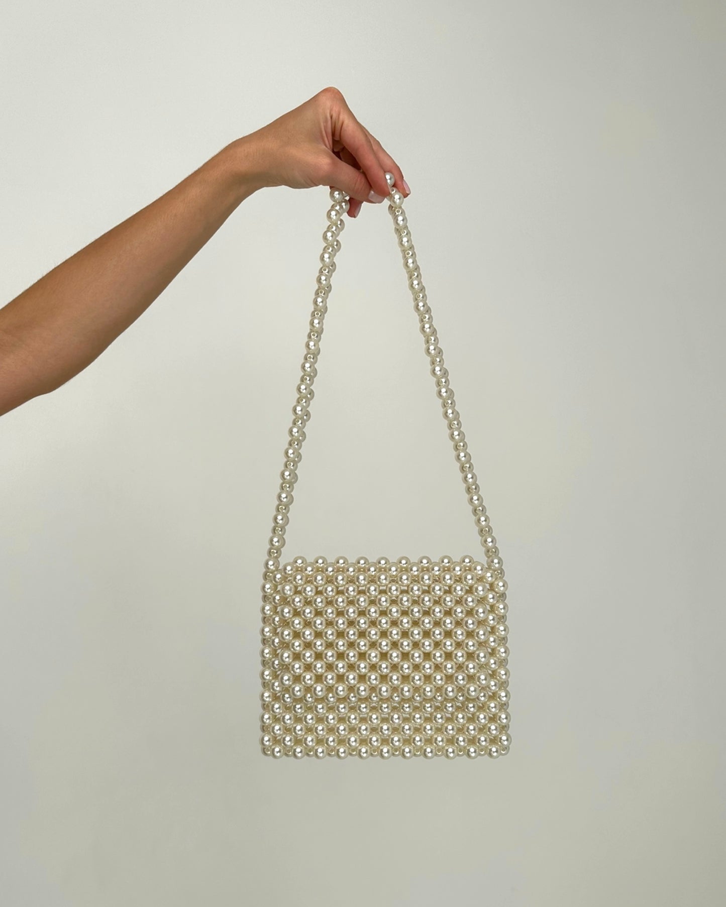 Chloe Structured Pearl Clutch Bag